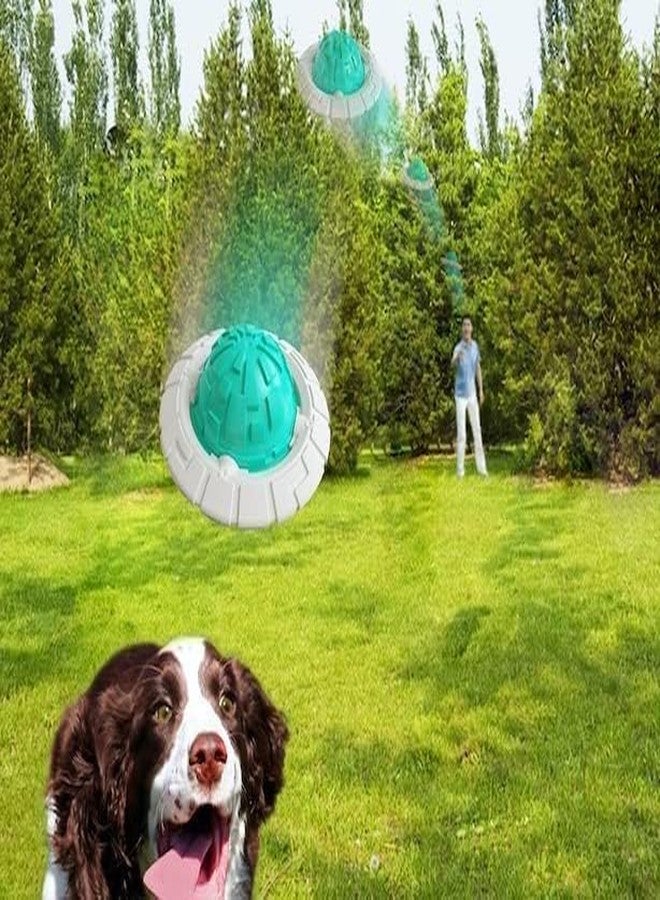 Kimee Dog Ball Toys - Durable Natural Rubber Ball for Aggressive Chewers | Safe, Non-Toxic Chew Toy | Squeaky Flying Disc UFO Dog Toy (Blue, Pack of 1) - Image 3